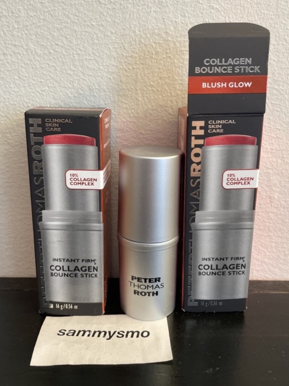 Peter Thomas Roth Instant Firm Collagen Bounce Stick, Blush Glow 0.56oz.,x2 READ